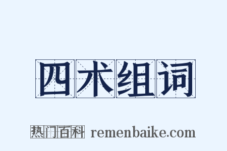 四术组词是什么意思的图片